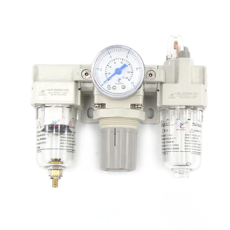 

1PCS multi-standard AC2000 3000 4000 three-way oil and water separation filter air pressure reducing valve air source processor