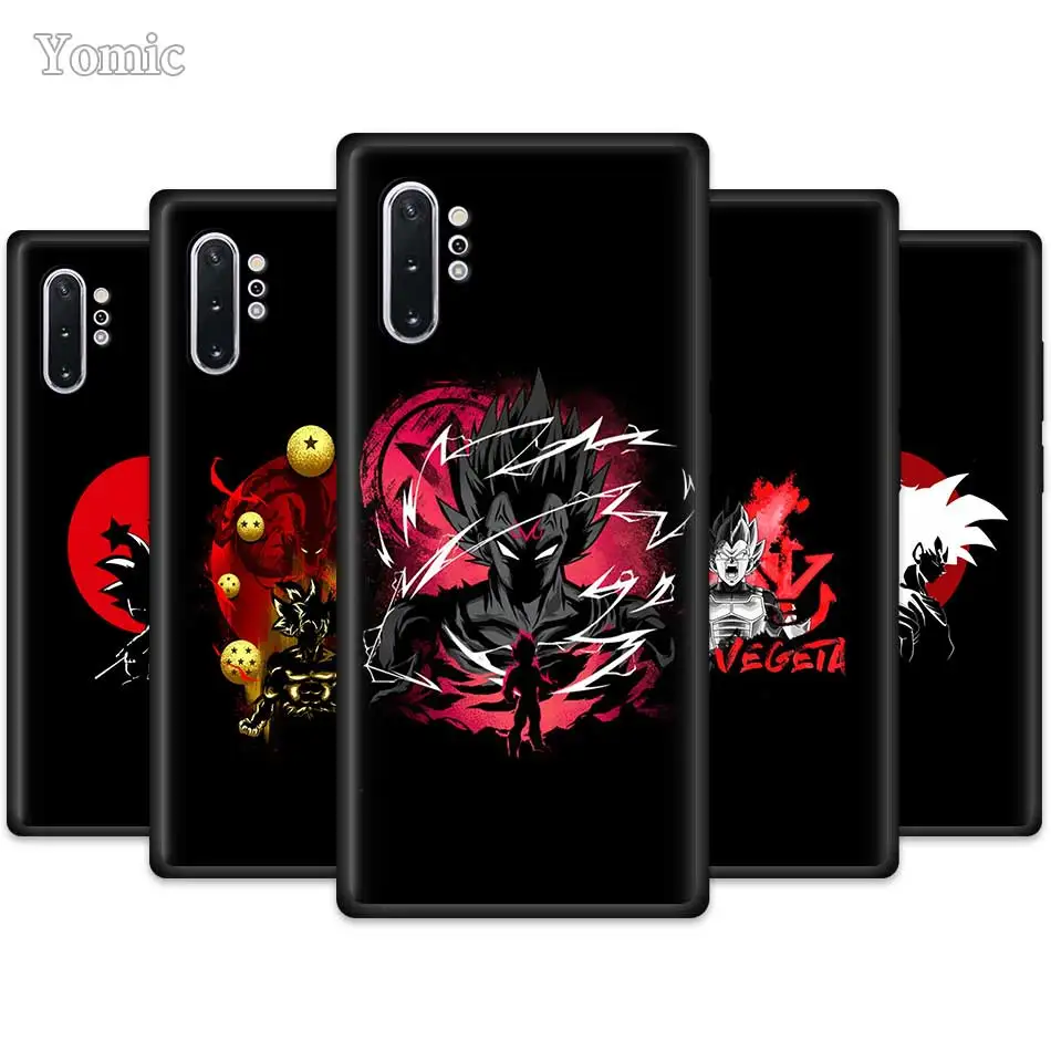 

Dragon Ball Vegeta Goku Ozaru Cases for Samsung Galaxy Note 10 5G 9 8 M40 M30 M20 M10 S10 Plus A50 Black Silicone Phone Cover Co
