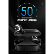 New Bluetooth 5 0 Earbuds With Charging Case TWS Wireless Sports Touch Earphone Built in HD Microphone