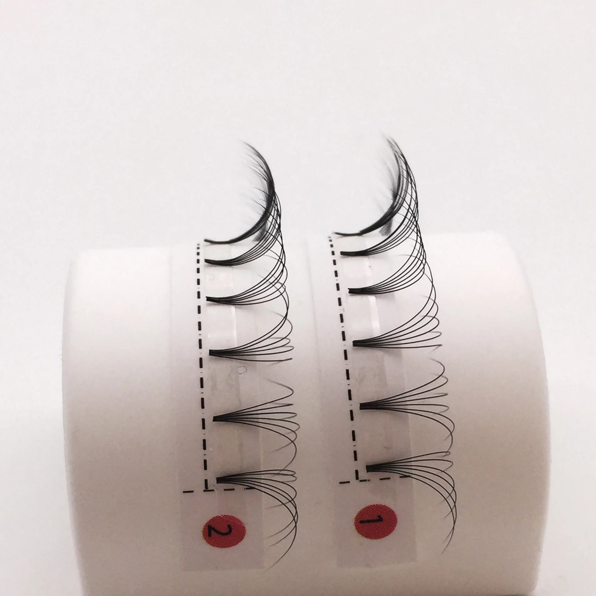 Lucky Lash0.07 3D-8D D Curl объемное наращивание ресниц короткий стебель для поклонников Индивидуальные Накладные ресницы из норки