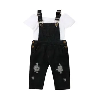 

Pudcoco Fashion Toddler Kids Baby Girls Clothes Lace Tops Bib Long Pants Overalls Outfits 2Pcs Children Clothes Set