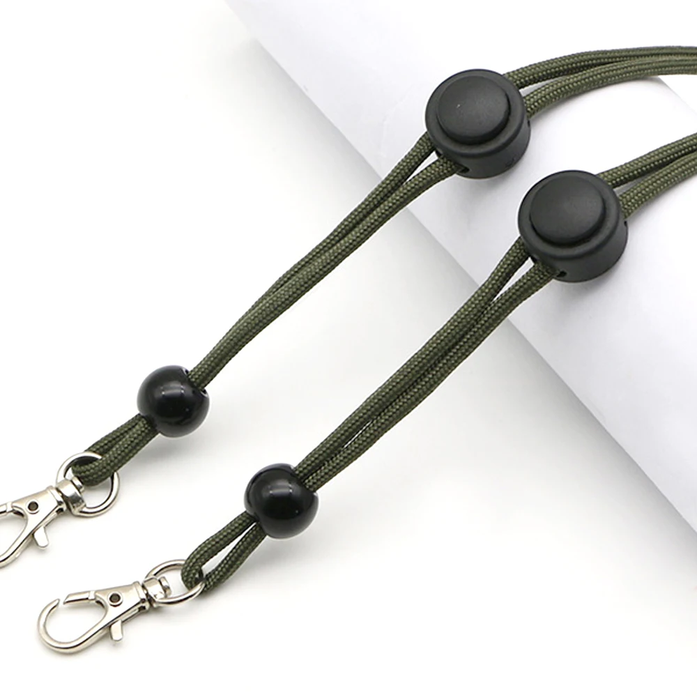 5/10Pcs 21CM 손전등 스트랩 매는 밧줄 슬링 EDC 야외 도구 블랙 Paracord Ajustable 안티 분실 토치 카메라 전화 키트