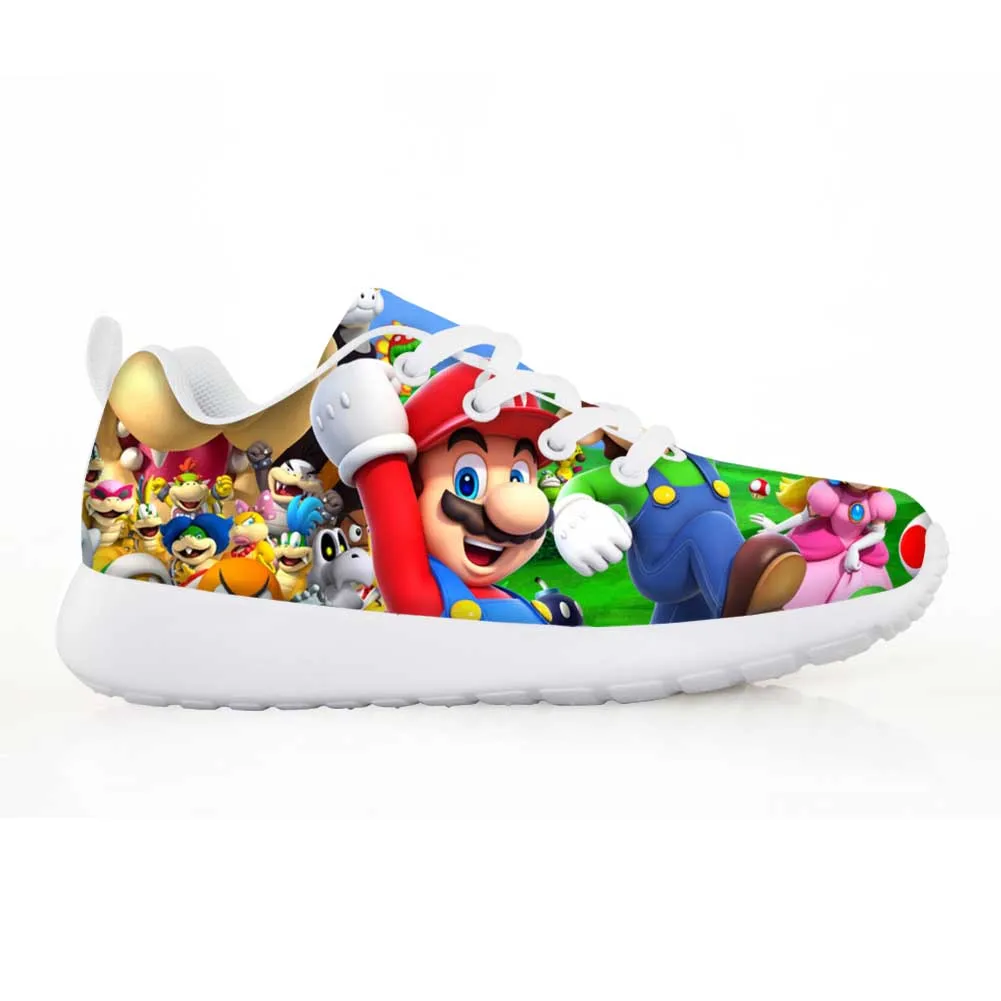 Lace-up Shoes Childrens Sonic Shoes Baby Kids Sneakers for Children Boys Girl Kids Mario Sonic Casual Flats Breath 2020 Fashion