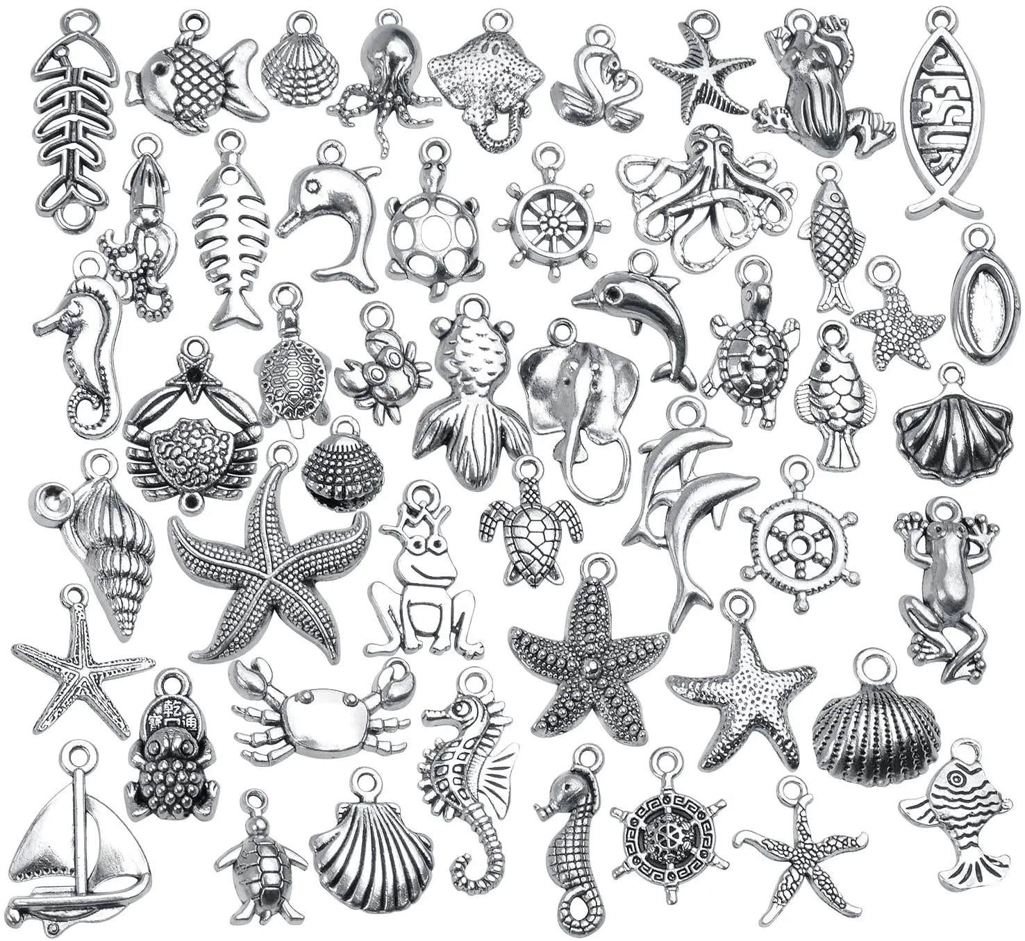 Подвески из сплава для украшений Морская жизнь 50 шт. | Украшения и аксессуары