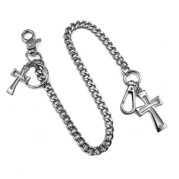 

Men's Motorcyle Trendy Keychain Jean Biker Wallet Chains Women Belt Chain Rock Punk HipHop Pant Chain Accessories Jewelry WZ93