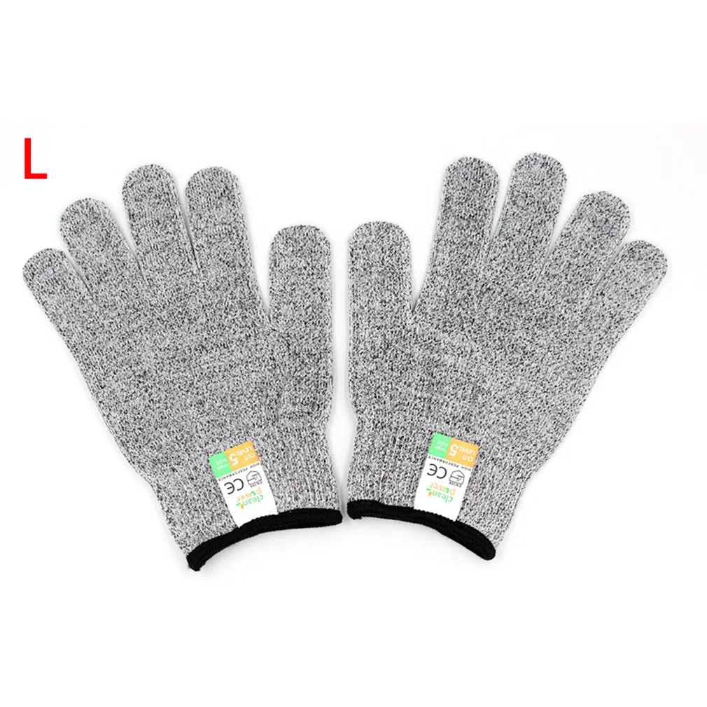 

1 Pair Anti-cut Gloves Cut Proof Stab Resistant Level 5 Protection Food Grade Safety Gloves Anti-slip Kitchen Cuts Gloves