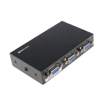 

2 Ports Switcher Splitter 2 Ways VGA Video Switch Adapter Converter Box for PC Monitor Accessories X3UA
