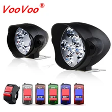 VooVoo светодиодный автомобильный рабочий головной светильник 6/9 светодиодный s Мотоцикл Внедорожный противотуманный DRL Точечный светильник DIY скутер белый светодиодный налобный фонарь