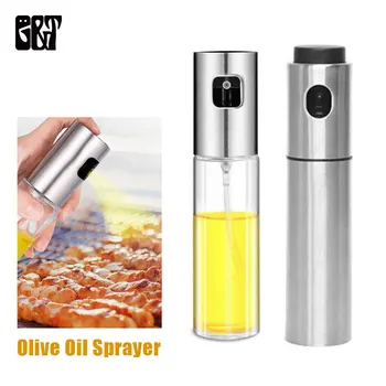 

GT 2pcs/set Spray Bottle Oil Sprayer Oiler Pot Big Size Empty Bottle Vinegar Bottle Oil Dispenser for Cooking Salad BBQ Kitchen