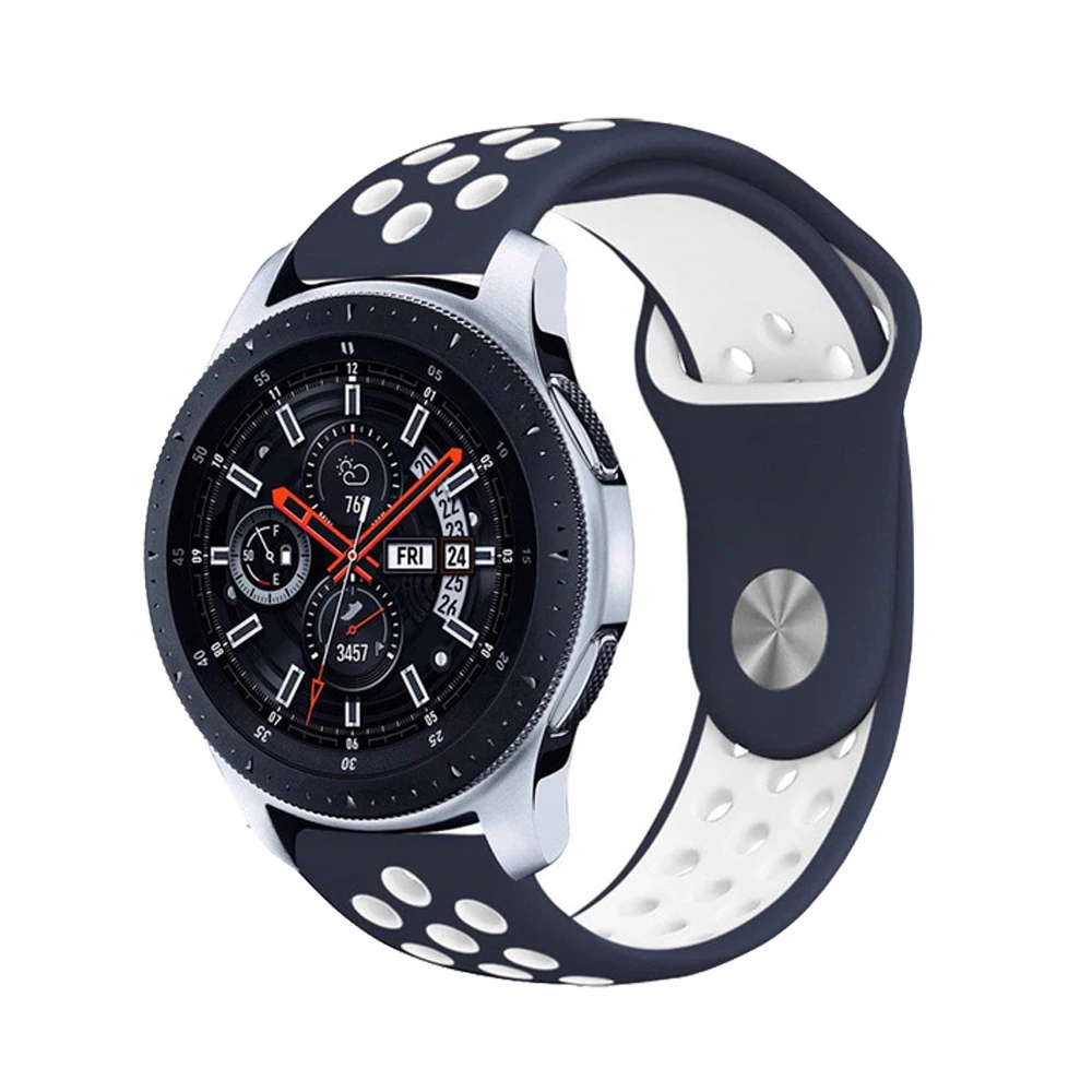 20 22 мм силиконовый ремешок для samsung gear sport S2 S3 классические часы пограничника Band huami amazfit pace Bip BIT Lite huawei Watch 2
