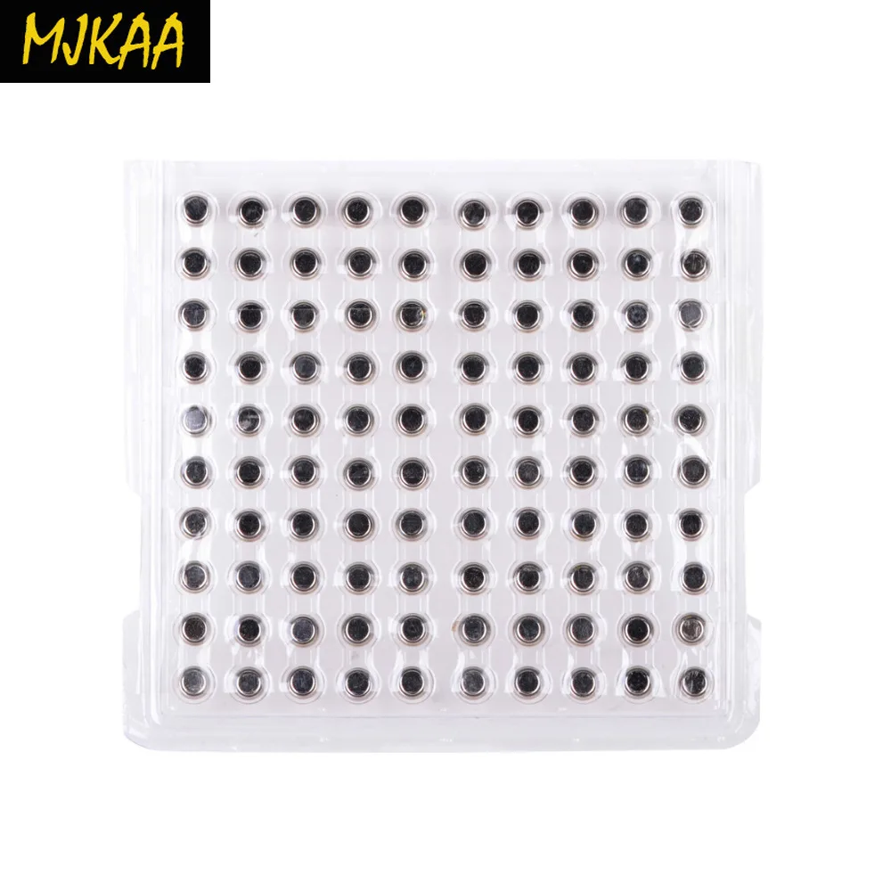 100 шт. AG4 377A 377 LR626 SR626SW SR66 LR66 кнопочный элемент батарея монетного типа для часов