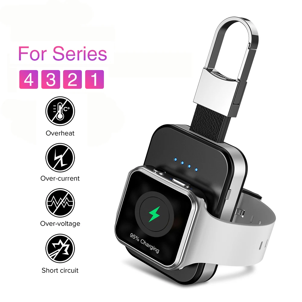 QI Беспроводное зарядное устройство для Apple Watch band 5 4 iWatch 3 2 1 портативные умные часы