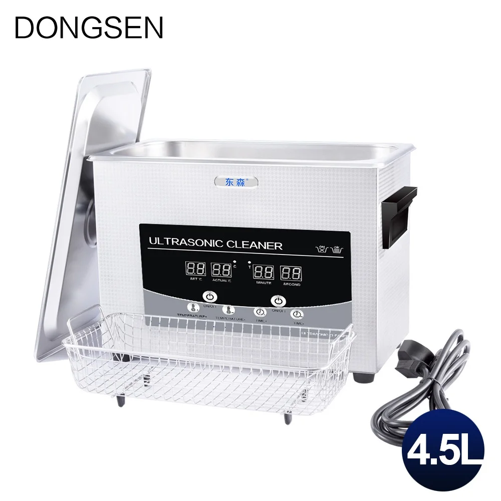 Ultrasonic Cleaner 4L Bath Glassware Circuit Board Lab Equipment