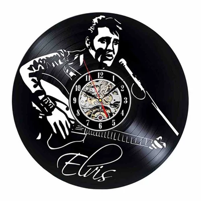 Elvis виниловые настенные часы современный дизайн 3D Декоративные Король рок настенные часы настенные домашние декоративные часы бесшумные - Цвет: Type 13