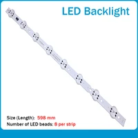 lamp lg NEW Origina 598mm LED Backlight strip 8 lamp For LG SSC_55UK63_8 LED_SVL550AS48AT5_REV1.0 171201 E469119 for lg led strips (1)