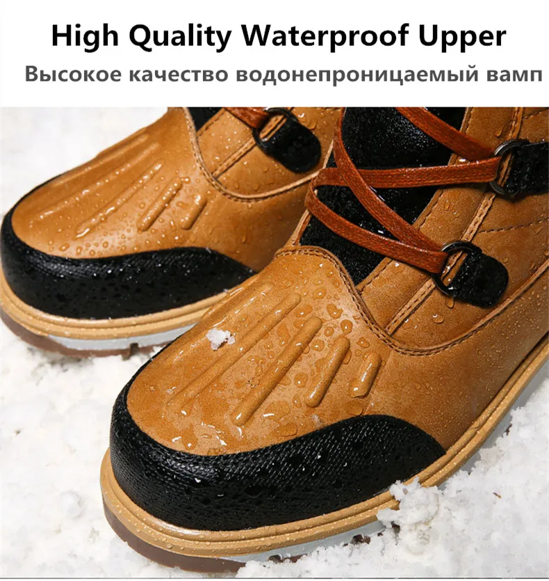 dwaterproof água super quente de pelúcia botas