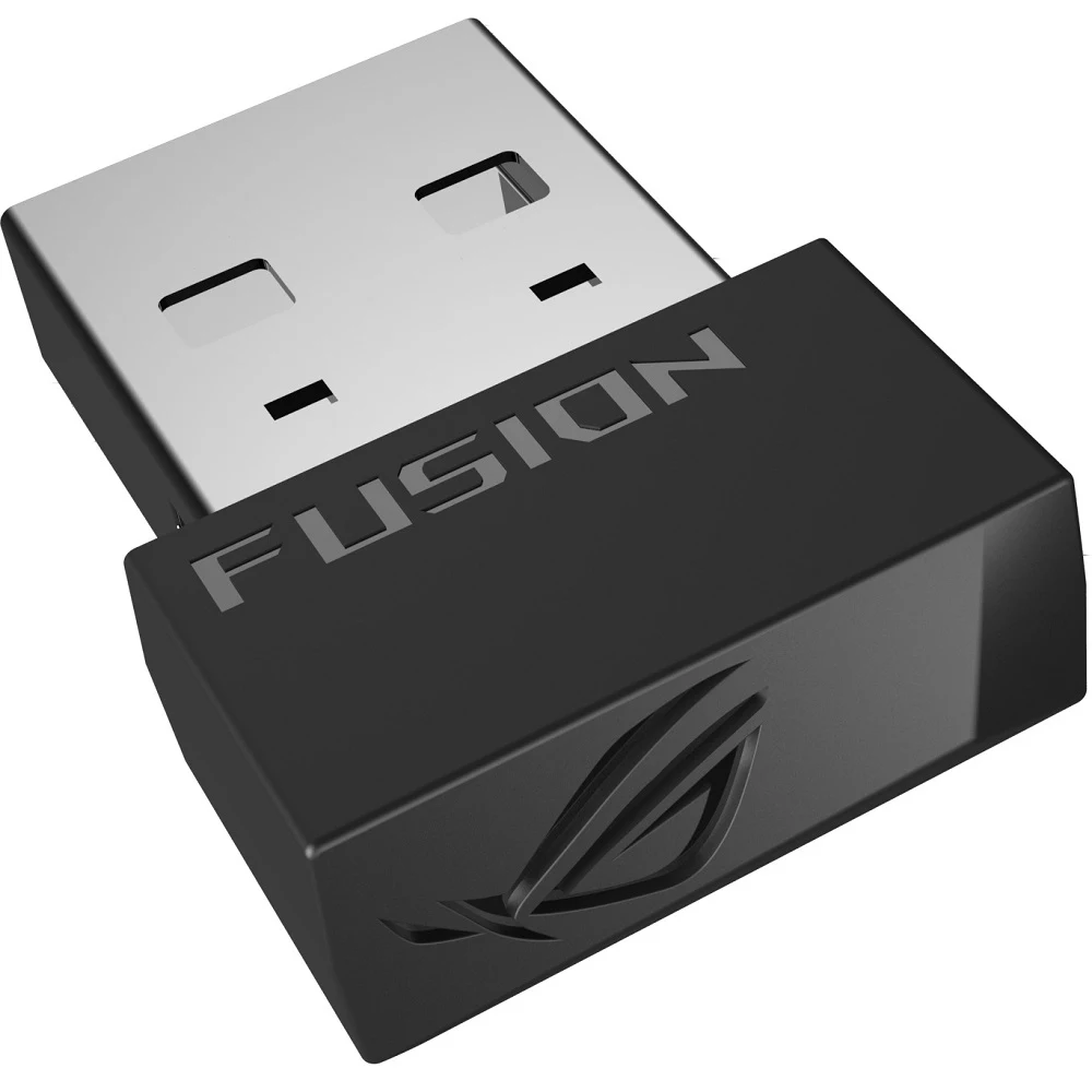 Гарнитура ASUS ROG Strix Fusion Wireless, беспроводная, 2.4 ГГц, 20-20000 Гц, 32 Ом, 50-10000 Гц,-39 дБ, Wireless/USB, черный