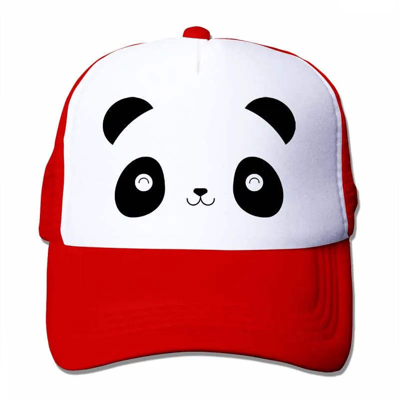 Panda Bear Animal Lover Funny Cute Ts Ladies Birthday Gift Idea Present Bear Toddler Xmas Baseball cap men women Trucker Hats - Цвет: 4-Red