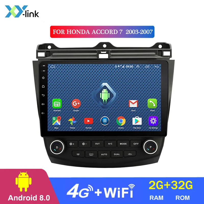 4 CORES 2G RAM Android 8,1 автомобильный dvd gps мультимедийный плеер для Honda ACCORD 7 2003-2007 автомобильный dvd Навигатор Радио Видео Аудио плеер - Цвет: 4 CORES 2G RAM