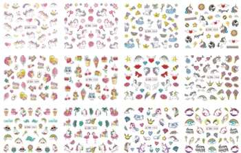 

Water Nail Stickers Cute Cartoon Design Water Decal Sliders Tool Manicure Nail Art Decor Tips / 500pcs