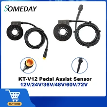 SOMEDAY KT V12L capteur PAS Assistant de pédale, Double Hall 12 aimants pour Kit de Conversion de vélo électrique pièces