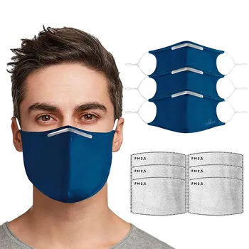 

3PC Reusable Cotton Anti Dust Masks Unisex PM2.5 Washable Face Mask Anti Haze Dustproof Protective Mouth Safe Breath Warm mask