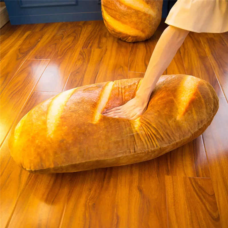 Имитационный хлеб длинное масло плюшевая подушка мягкая поясничная задняя