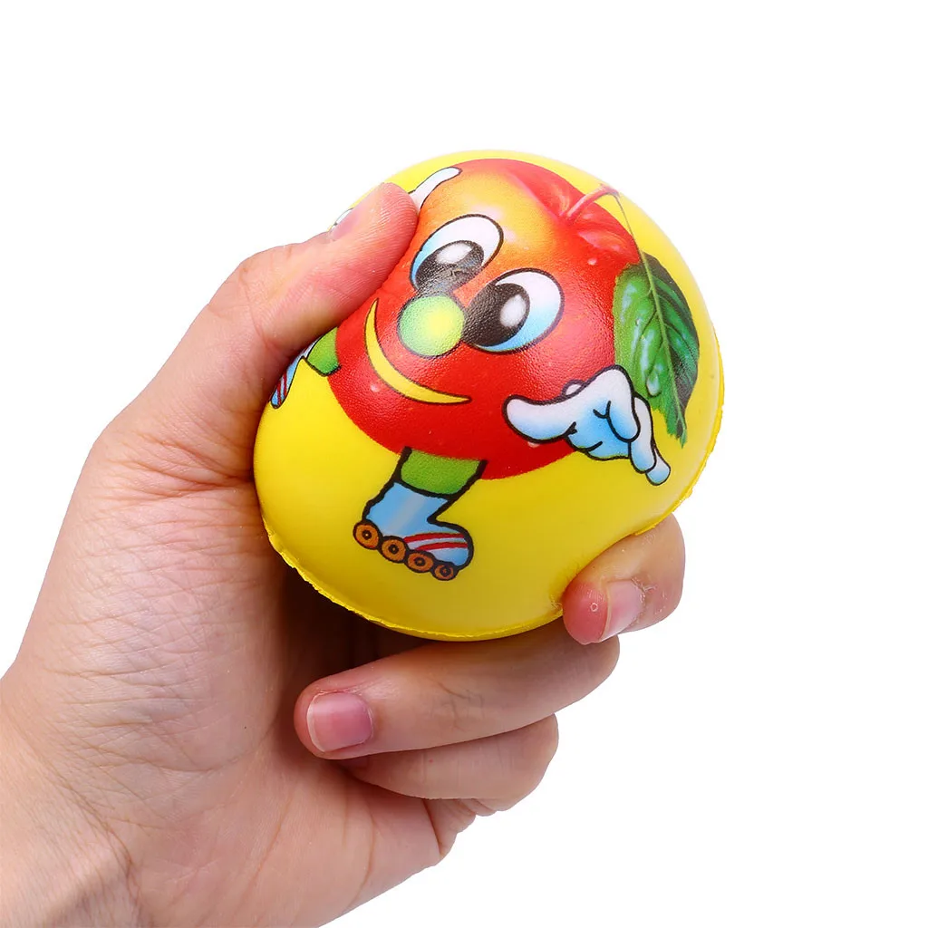 MUQGEW Игрушки Для Снятия Стресса Squeeze Toys 6 шт. фруктовая улыбка лицо анти-игрушки снятие стресса медленно поднимающийся мяч ручной браслет Упражнение Gh6