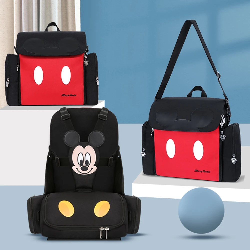 

New Style Diaper Backpack Multi-Function Large Capacity Portable Baby Dining Chair Travel Maternity Bag Sit