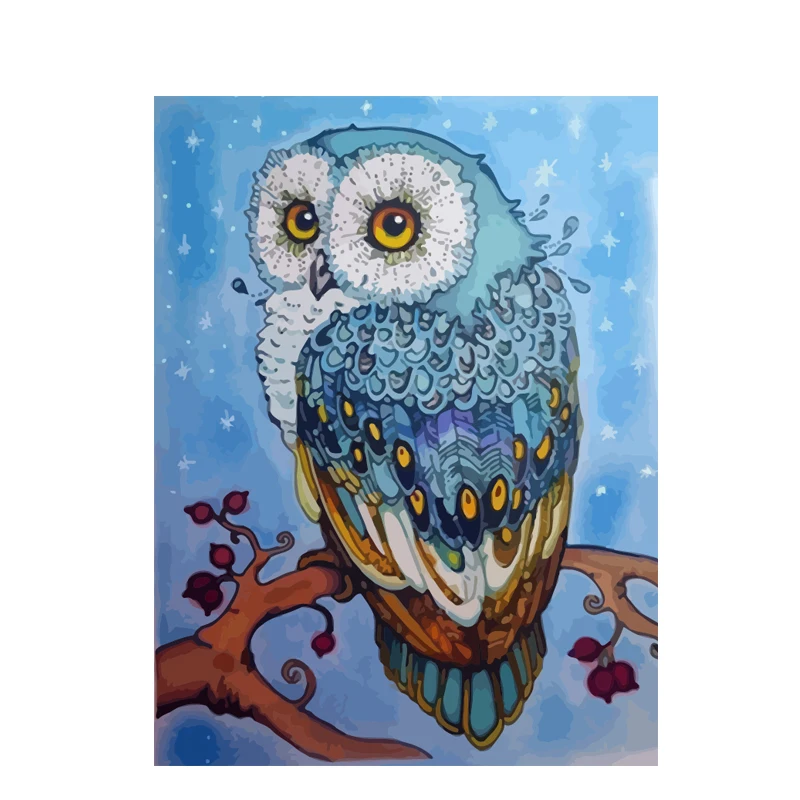 

Frame coloring By Numbers Owl Animals DIY Painting By Numbers Kit Modern Wall Art Picture Draw Acrylic On Canvas For Home Decor