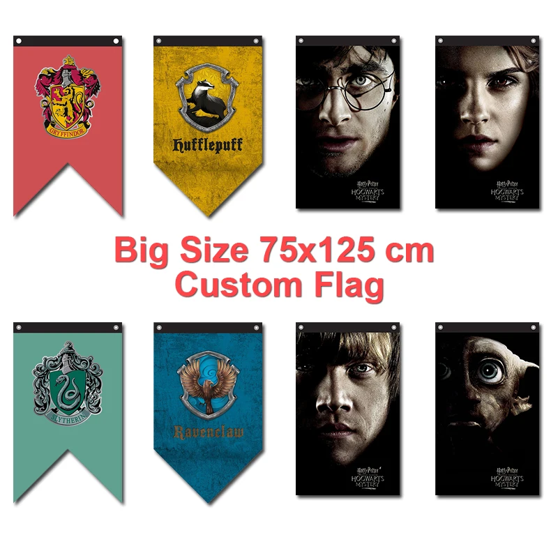 75x125 см Harri Potter день рождения декоративная Растяжка флага