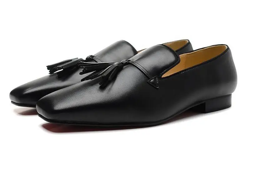 High Quality  Luxury Designer Business Gentleman Sneaker Red Bottom Flats mens Walking Wedding Party Dress shoes