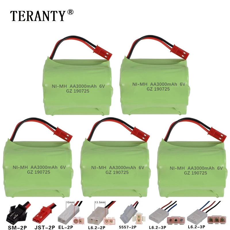

( T Model ) 6v 3000mah NiMH Battery For Rc toys Cars Tanks Robots Boats Guns 6v Rechargeable Battery AA Battery Pack 1pcs-10Pcs