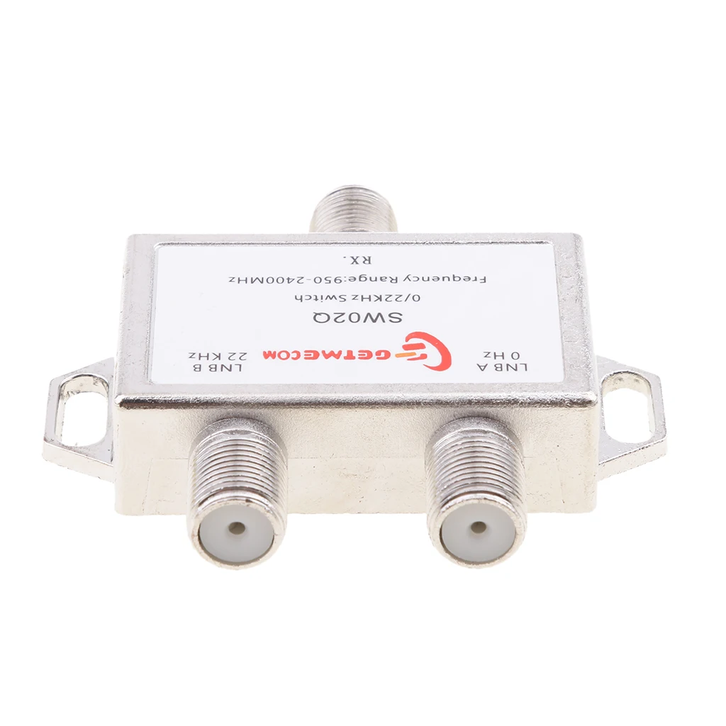 Waterproof 2x1 Switch Satellite DiSEqC Switch (DS-02C) Satellite Antenna Flat LNB for TV Receiver 0/22KHz satellite tv switch