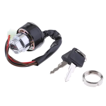 

Car Motorcycle Bike Boat Universal Ignition Key Switch 3 Position 12V+2 Keys