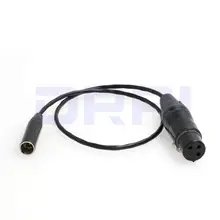 Мини XLR 3 pin к XLR аудио кабель для Blackmagic BMPCC 4K камера видео Assist 4K Sharp 8 K, XLR 3 Pin Pro нагрудный аудио кабель