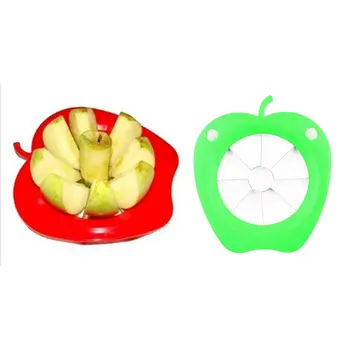 

1pc Apple knife corers fruit slicer apple shape ABS+ stainless steel kitchen cooking Fruit Vegetable Tools shredders slicers