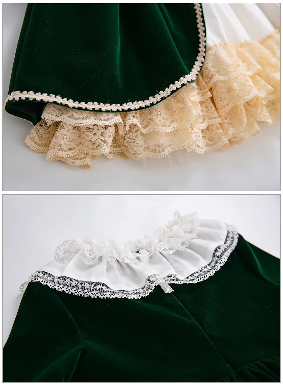 Pettigirl/осенне-зимние рождественские кружевные платья для девочек с головным убором; праздничное платье принцессы с бантом для девочек; зеленая детская одежда