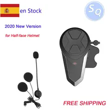 Intercomunicador con Bluetooth para casco, BT-S3 IPX7, impermeable, BT 3,0, con FM, 1 unidad Intercomunicador bluetooth para casco de motocicleta, auriculares BT-S3 de 1000m