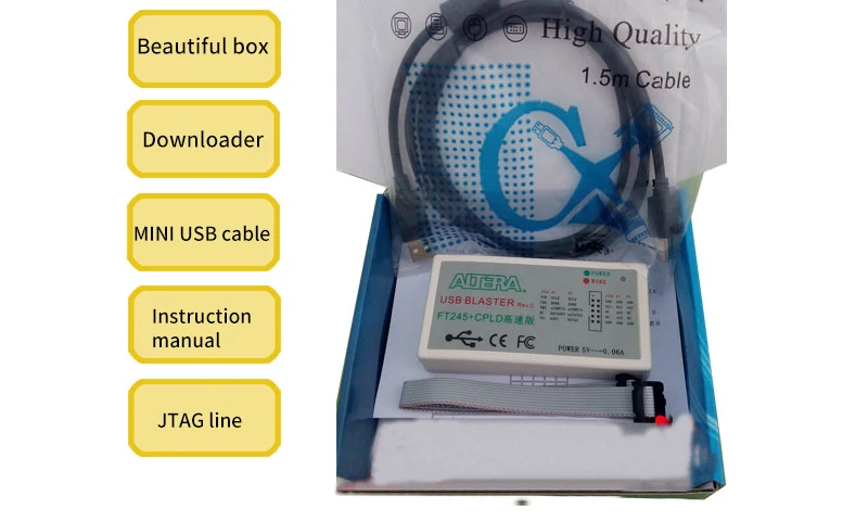 FT245+ CPLD высокоскоростное решение USB Blaster Altera Загрузочная линия загрузочный симулятор для xp win10 win8 win7