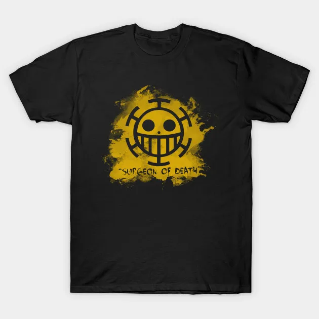Men t-shirt Surgeon Of Death Heart Pirate One Piece Anime tshirt Women t shirt | Мужская одежда