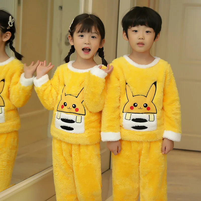 

[Snow Dan] 10 Style ON CHILDREN'S Pajamas Autumn & Winter BOY'S Thick Coral Velvet plus Velvet Flannel Home