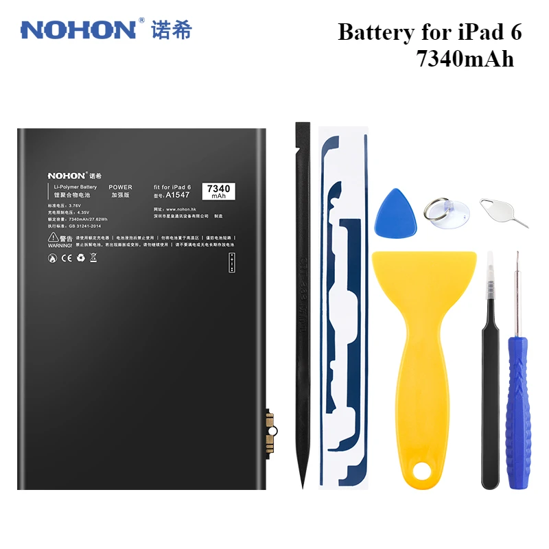 Аккумулятор для планшета Nohon A1547 для iPad 6 Air 2, сменный литий-полимерный литий-ионный аккумулятор 7340 мАч для Apple iPad Air2 iPad6 Batarya