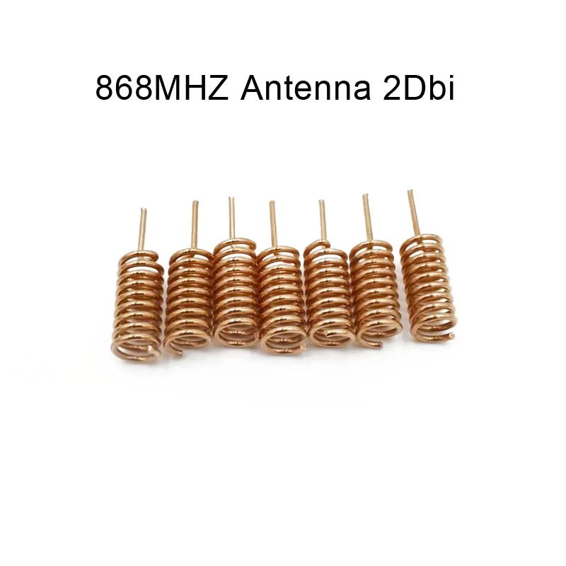 10-Piece 868MHz Helical Antennas - 23.5x6x0.8mm Spring Screw Built-in Antennas