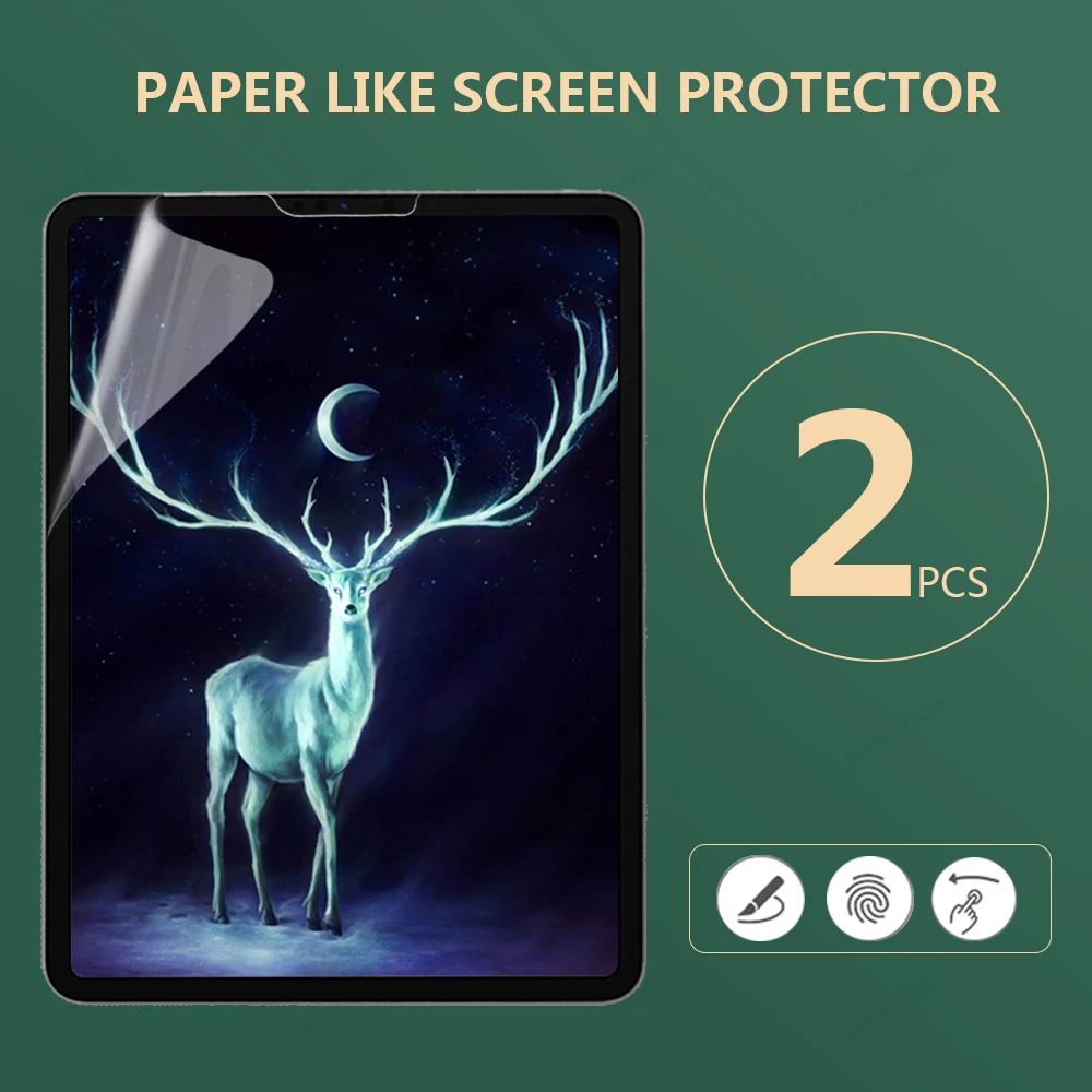 IPad Pro 11 화면 보호기와 같은 종이 iPad Air 4 세대 2021 10.2 Air 3 Mini 5 Air2 1 12.9 PET Matte ipad Film