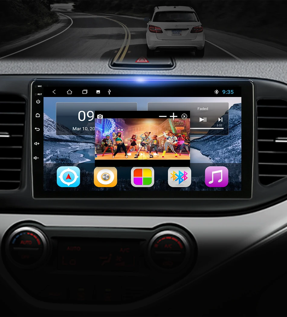 Android10 автомобильный Радио мультимедийный плеер для kia picanto