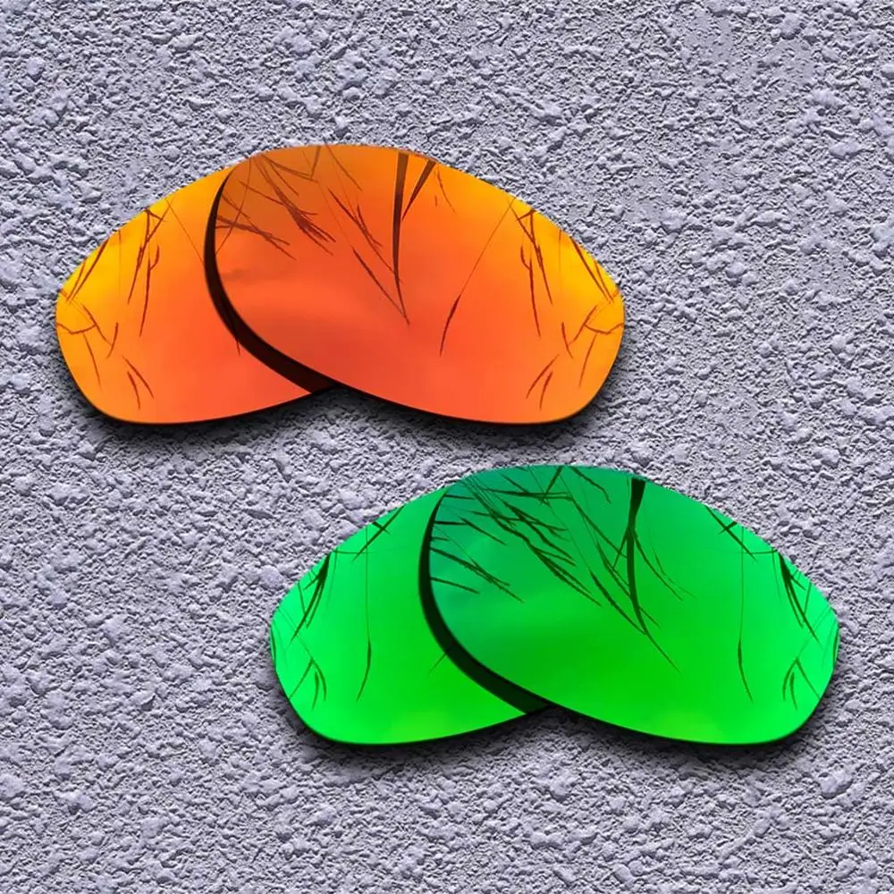 2 пары поляризованных сменных линз для солнцезащитных очков Oakley Tightrope-несколько вариантов - Цвет линз: Fire Red-Green