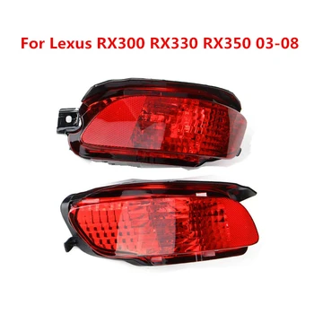 

Left & Right Red Len LED Car Rear Bumper Brake Tail Fog Lights Turn Signal Lamps Plastic For Lexus RX300 RX330 RX350 2003-2008