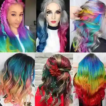 

2020 Professional Hair Coloring Shampoo Mild Safe Hair Dyeing Shampoo for All Hairs 8 colors semi permanent hair dye