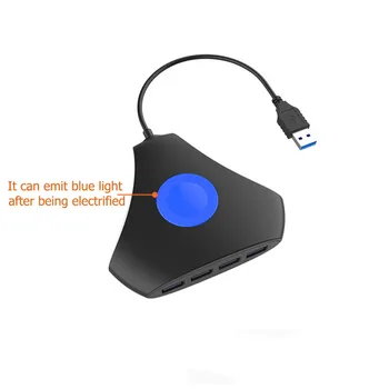 

USB 3.0 HUB High Speed Transmission Multi-function 4 Port Splitter for Laptop PC